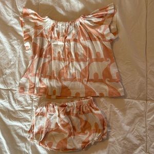 Milkbarn dress and bloomer set